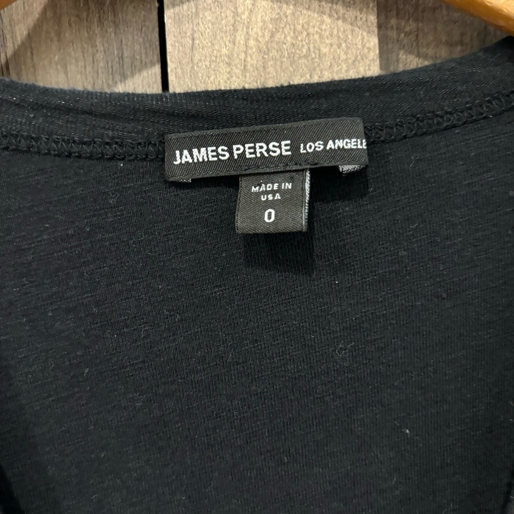 James Perse Los Angeles Mixed Media Dolman Blouson Dress Size 0 (XS) Black - Picture 5 of 13